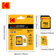 Kodak 100% Original TF Micro SD Card memory Card MicroSD Class 10 64GB Smartphone Tablet Camera